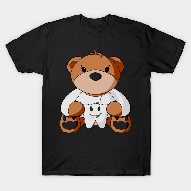 Dental Teddy Bear T-Shirt by Alisha Ober Designs